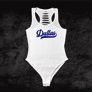Dallas Script Bodysuit, Dallas City Bodysuit, Dallas Fan, Dallas Basketball